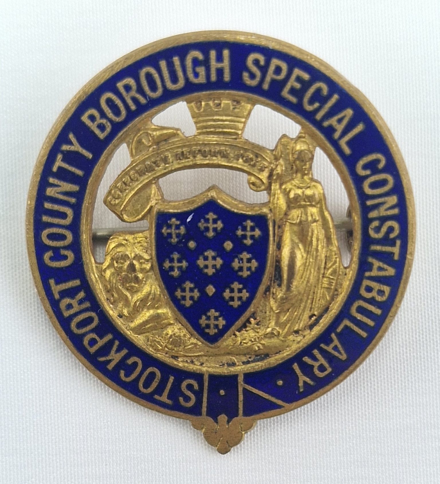 Stockport County Borough Special Constabulary Badge Time Militaria