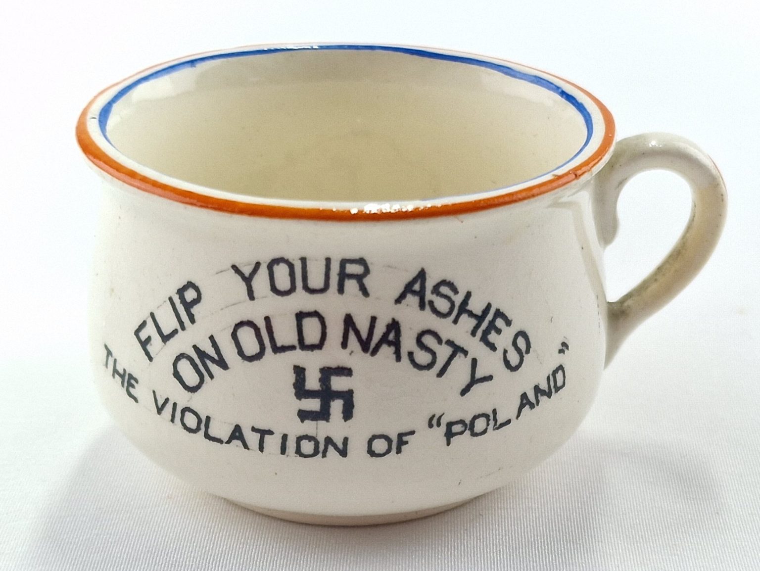 WW2 Anti-Hitler Ash Chamber Pot | Time Militaria