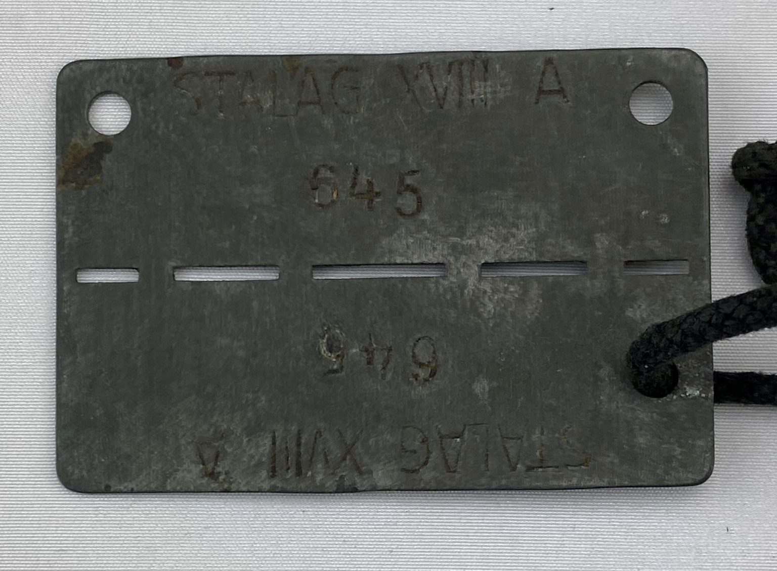 WW2 German P O W Dog Tag Time Militaria